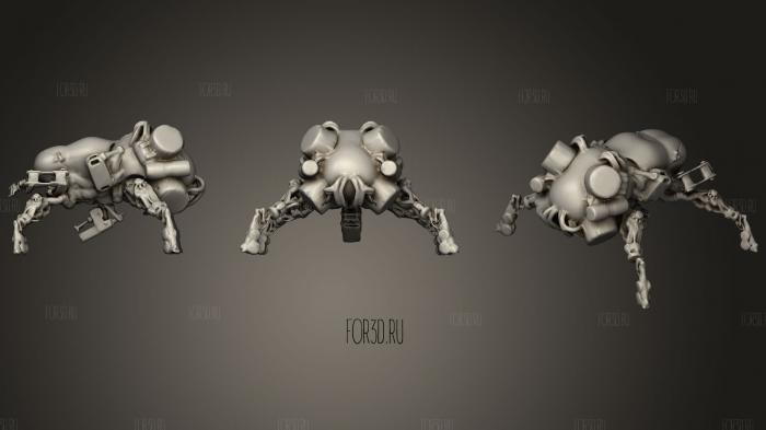 Spider Tank 3d stl for CNC